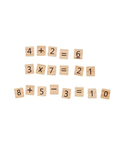 Educount wooden counting game one size beige MidOcean