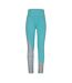 Legging Course À Pied Motif/style Abstrait Femme Bleu Sarcelle Reebok-1