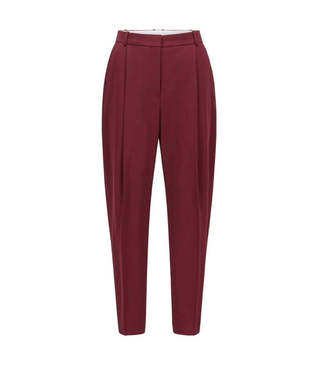 Womens/ladies Tedah Plain Trousers Red Boss-1