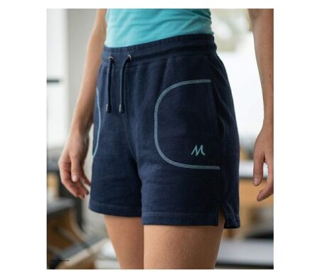 Short de sport en molleton femme bleu marine MAYFLOWER SE9039M : le confort absolu pour bouger librement