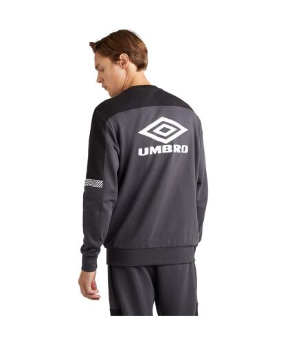 Umbro Mens Club Logo Sweatshirt (Woodland Grey/Black) - UTUO1817