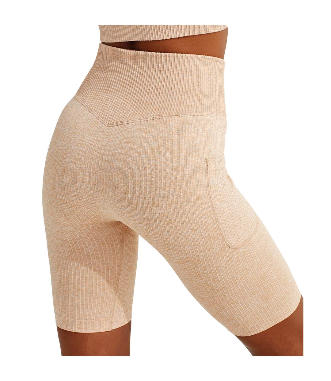 TriDri Womens/Ladies Melange Melange Seamless 3D Cycling Shorts (Nude) - UTRW8442