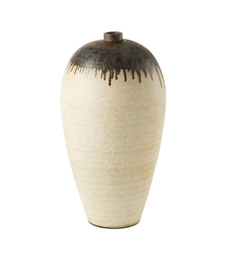 Vase Design en Céramique Peinture 72cm Beige