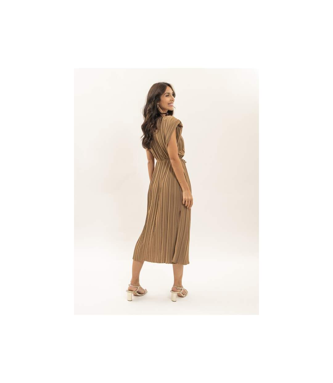 Robe midi plissée IROVE - Dona X Lisa-2