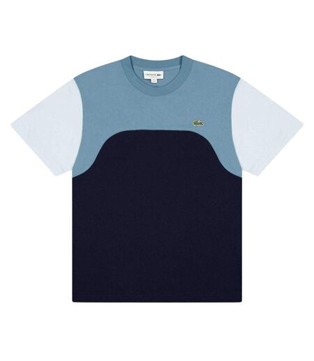 Mens Colour Block Jersey T-shirt Navy Lacoste