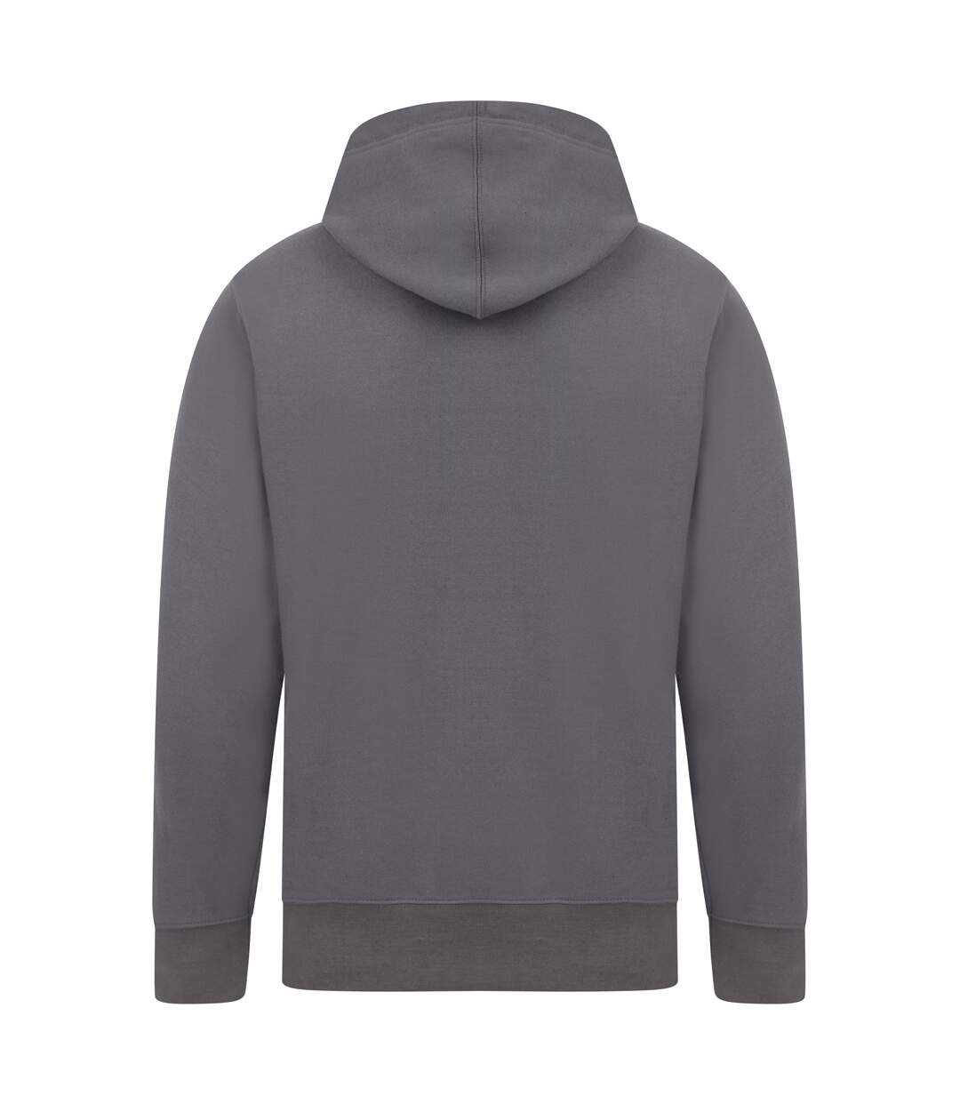 Mens Ringspun Cotton Hoodie Charcoal Casual Classics-3