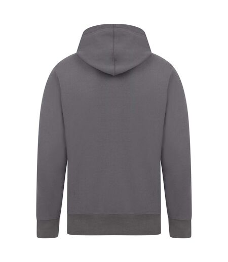Mens Ringspun Cotton Hoodie Charcoal Casual Classics