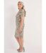 Robe courte droite froncée devant-3