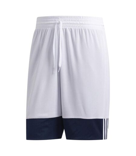 Short De Basket Motif/style Logo Homme Bleu Marine Blanc Adidas