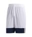 Short De Basket Motif/style Logo Homme Bleu Marine Blanc Adidas-3
