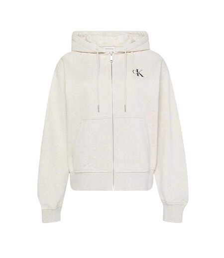 Veste À Capuche Femme Vanille Chiné Calvin Klein