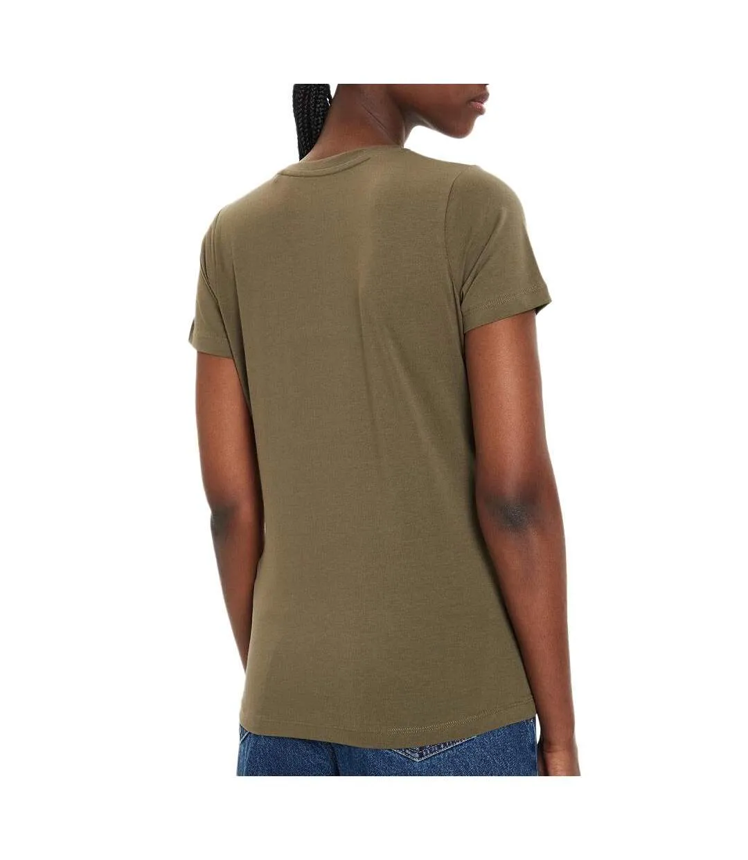 T-Shirt kaki femme pepe jeansnew virginia-2