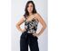 Top court femme été viscose AMORE noir et blanc Coton Du Monde-2