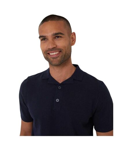 Mens Collared Polo Shirt Navy Threadbare