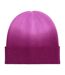 Bonnet Motif/style Dip-dye Adulte Rose Beechfield-1