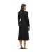 Womens/ladies Felice Ponte Crew Neck Midi Dress Black Finery-2