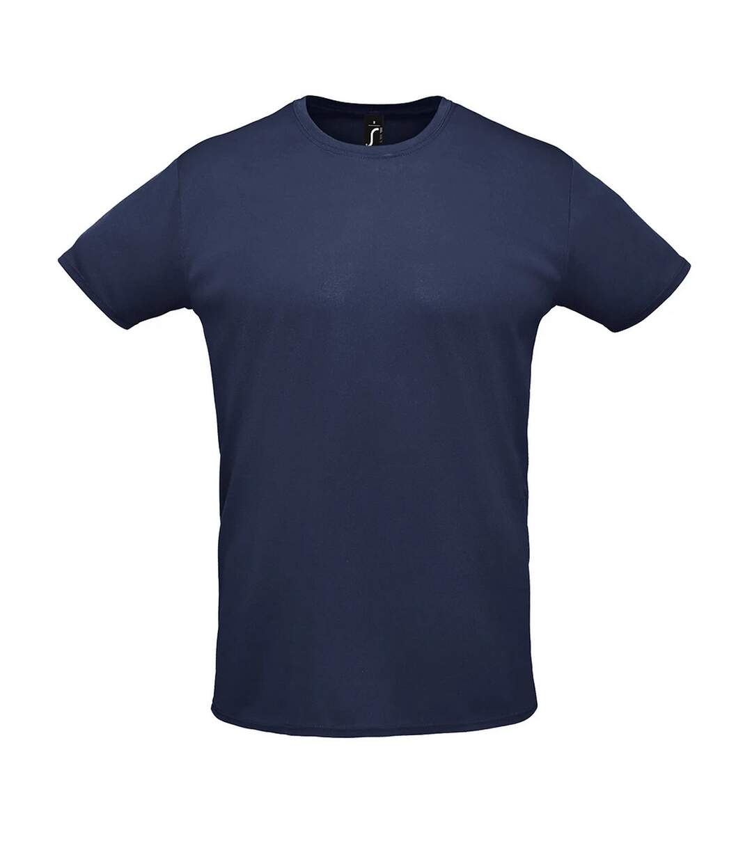 T-shirt Sprint Adulte Bleu Marine Français SOLS-1