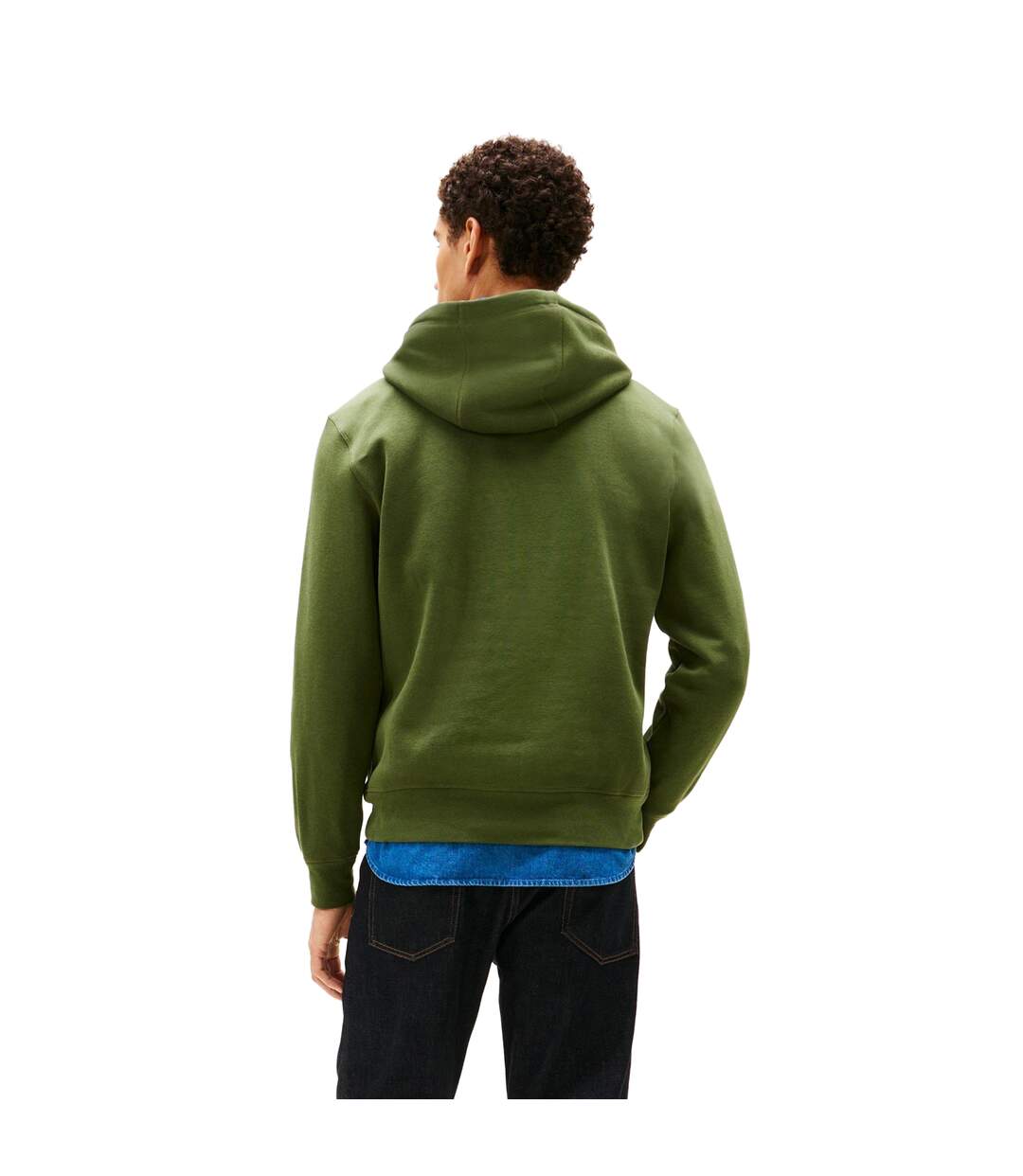 Sweat À Capuche Motif/style Logo Homme Vert Pin Tommy Hilfiger-4