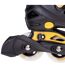 Patins À Roulettes Alignées Actionel Enfant 24 Fr Noir Gris Jaune Coolslide-4