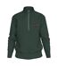 Mens Monogram Quarter Zip Sweatshirt Green Calvin Klein-1