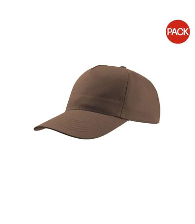 Lot de 2  casquettes start adulte marron Atlantis