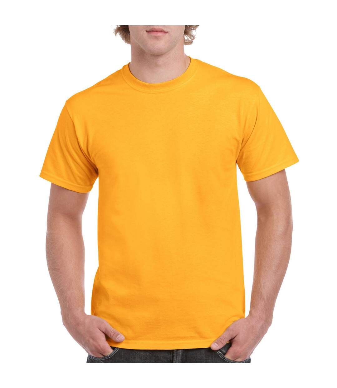 T-shirt Adulte Jaune Or Gildan-1
