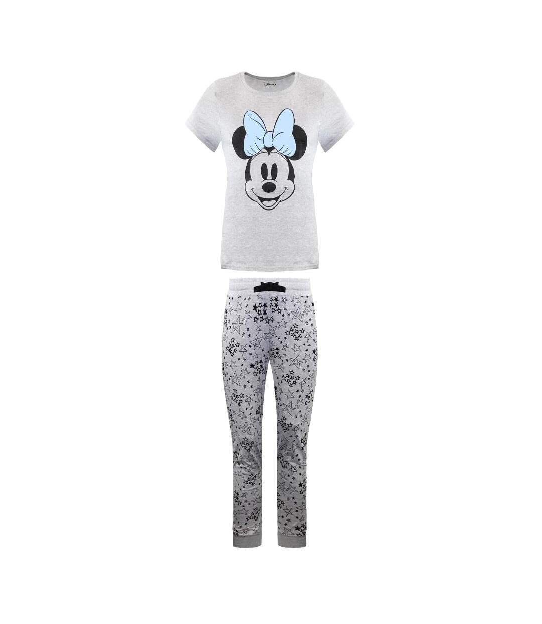 Pyjama gris femme disney minnie smile-1