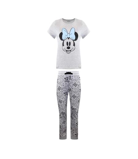 Pyjama gris femme disney minnie smile