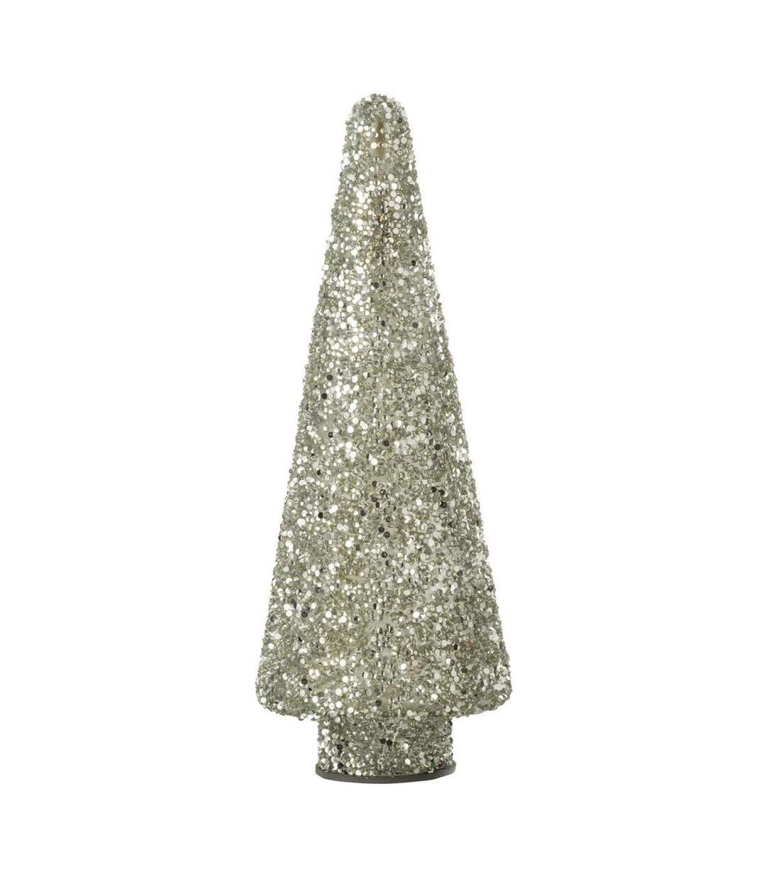 Sapin de Noël Déco à Paillettes Ethel 32cm Argent-1