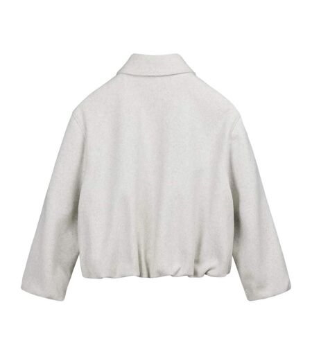 Blouson court blanc femme teddy smith borana