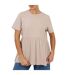 Womens/ladies Swing Smock Panel T-shirt Dress Mushroom Brave Soul-2