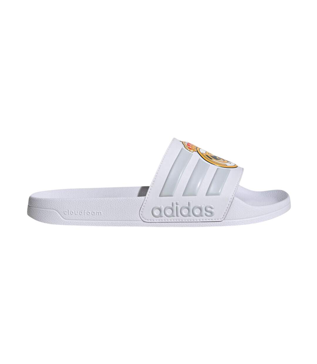 Tongs Motif/style Real Madrid Cf Adilette Shower Homme Blanc Adidas-1