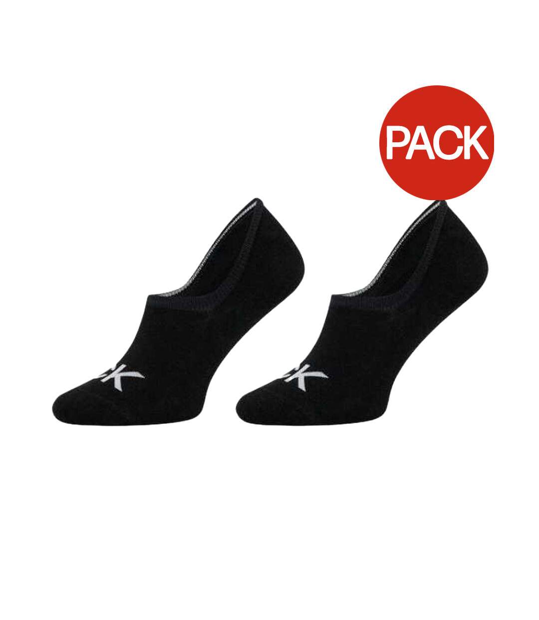 Socquettes Discrètes Motif/style Logo Brodé Homme Noir Calvin Klein-1