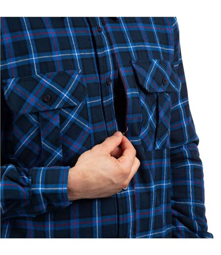 Mens Rapeseed Check Shirt Dark Blue Trespass