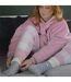1 Pack Ladies Soft Warm Wool Bed Socks with Fairisle Design-3