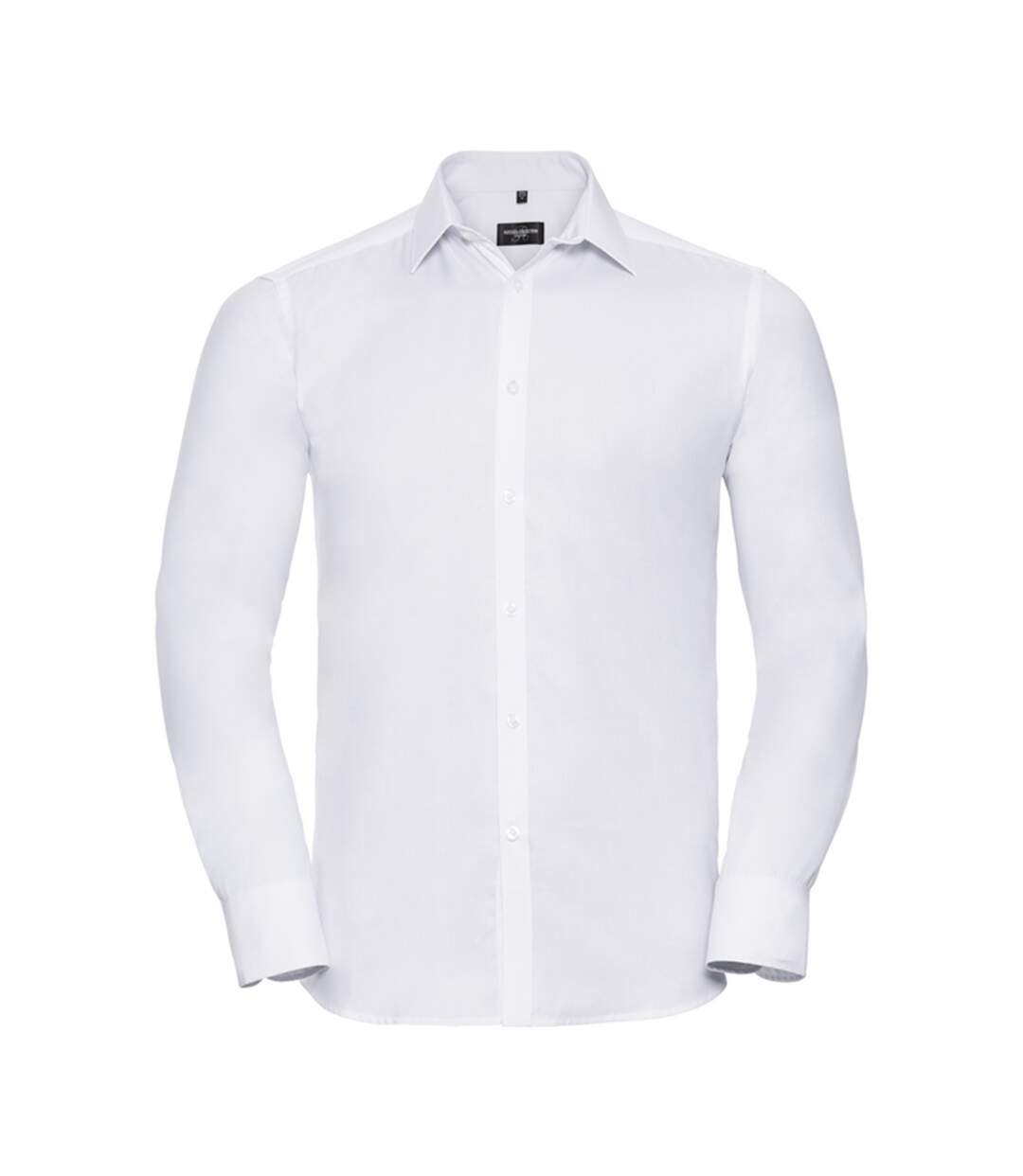 Chemise Manches Longues Motif/style Uni Homme Blanc Russell Collection-1