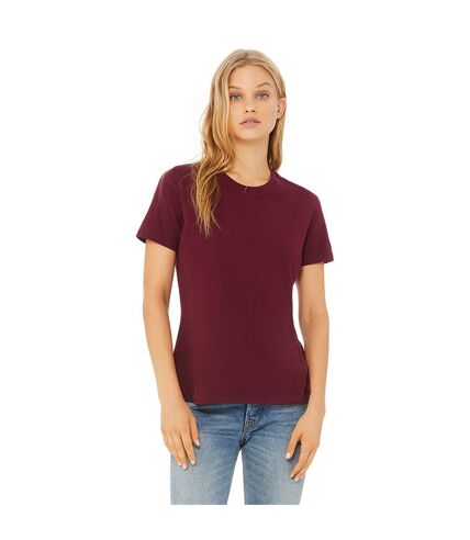 Bella + Canvas Womens/Ladies Jersey Short-Sleeved T-Shirt (Maroon) - UTBC4717