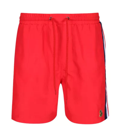 Short De Bain Style Panneau Contrasté Cabo San Homme Rouge Luke 1977