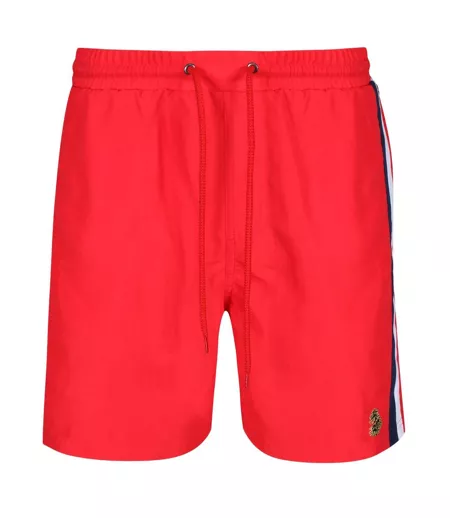 Short De Bain Style Panneau Contrasté Cabo San Homme Rouge Luke 1977