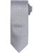 Cravate à petits pois - PR781 - gris silver et blanc