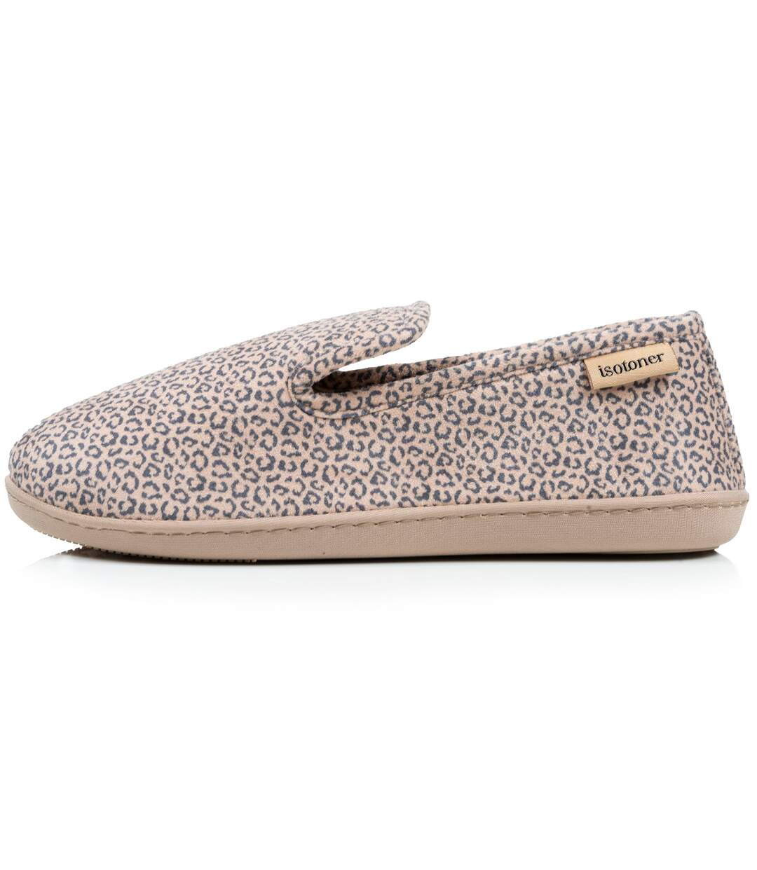 Isotoner Chaussons Charentaises femme velours semelle ergonomique mousse à mémoire forme-4