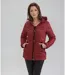 Doudoune bordeau pour femme - Manches longues, idéale pour un look décontracté et tendance-5