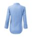Chemisier Manches ¾ Motif/style Uni Style Femme Bleu Malfini-2