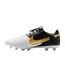 Mens Premier 3 Classic Leather Firm Ground Football Boots White Black Gold Nike-3