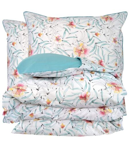 Parure de lit percale de coton ROXANE Taie 65x65 cm