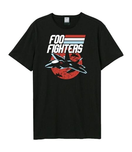 T-shirt Style Foo Fighters Top Dave Adulte Noir Amplified