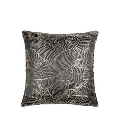 Seymour jacquard embroidered cushion cover 50cm x 50cm black Generic