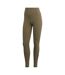 Legging Yoga Motif/style Découpé Femme Vert Kaki Chiné Adidas-2
