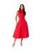 Robe mi-longue femme rouge Principles