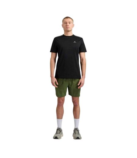 Short De Course Elliot Tech Homme Vert Kaki Chiné ALTRYN